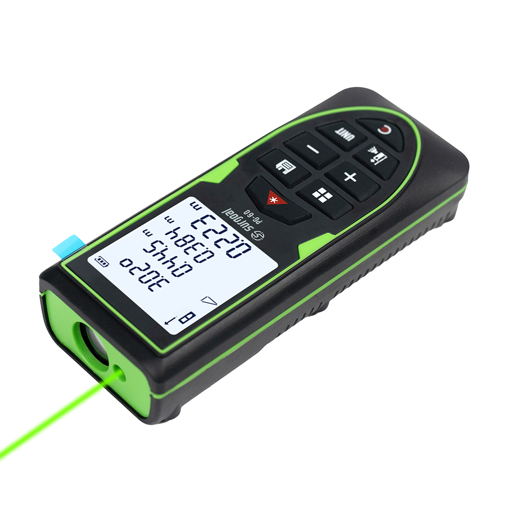 Industrial Laser Tape Measure - เครื่องวัดระยะด้วยเลเซอร์สีเขียว 120 เมตร พร้อมระบบวัดระดับดิจิตอลและสายวัดเลเซอร์แบบชาร์จไฟได้