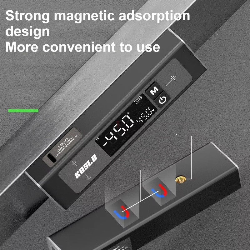 Industrial Laser Alignment Tool - เครื่องวัดมุมดิจิตอลแบบเลเซอร์คู่ เครื่องวัดมุมอิเล็กทรอนิกส์แบบพกพา เครื่องวัดระดับเลเซอร์ สำหรับงานไม้และงานตกแต่ง