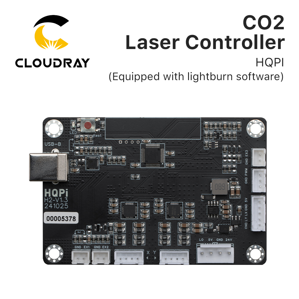 Industrial Handheld Laser Engraver - Cloudray CO2 Laser Controller HQPI ความแม่นยําสูงสําหรับตัดไม้อะคริลิคเครื่องแกะสลักเลเซอร์แกะสลัก