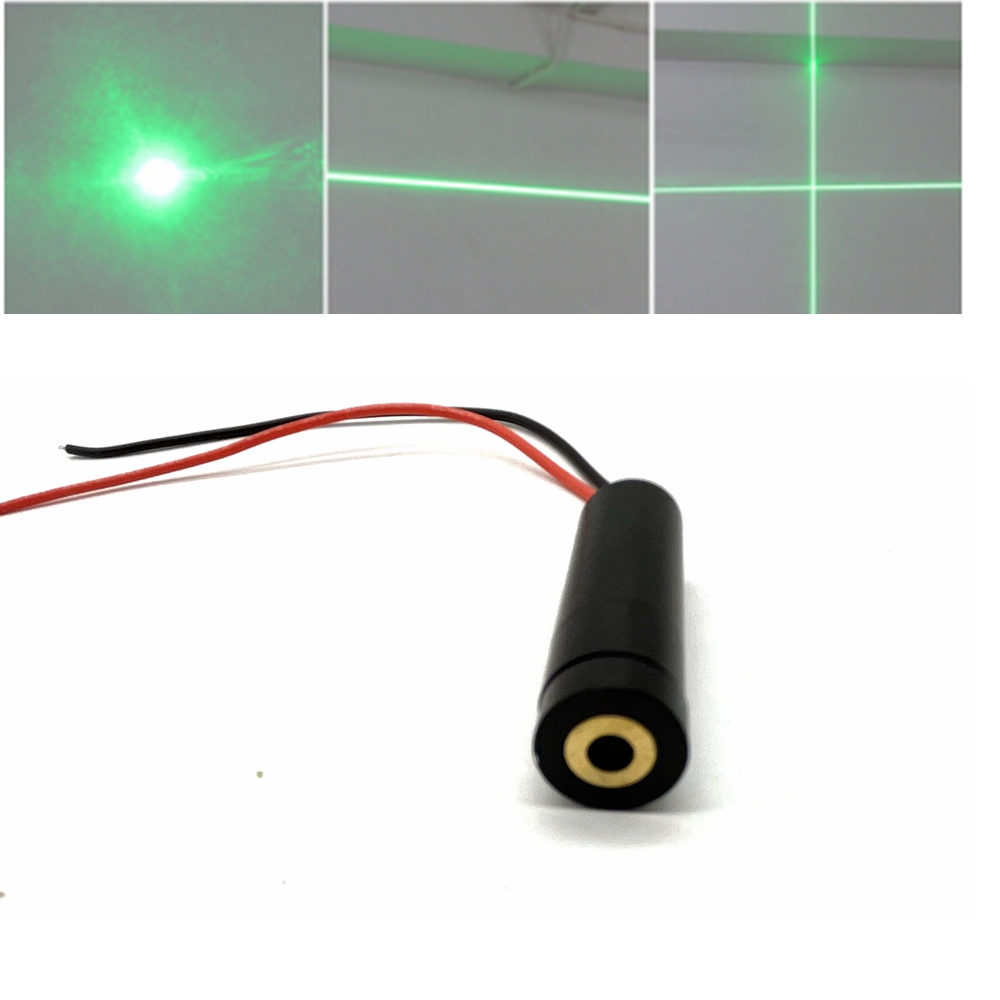 Industrial Laser Line Module - 520nm 515nm อุตสาหกรรม15mW เลเซอร์สีเขียว dot/line/CROSS 1240
