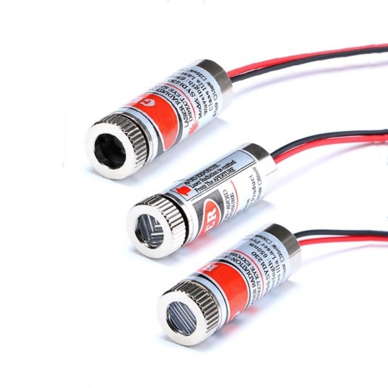 Industrial Laser Line Module - หัวเลเซอร์โมดูลสีแดง 650 นาโนเมตร 5 มิลลิวัตต์ แบบจุด/เส้น/กากบาท