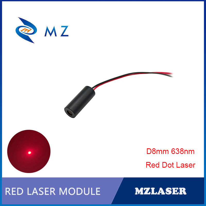 Industrial Grade Laser Pointer - โมดูลเลเซอร์ไดโอดจุดแดงขนาดเล็กกะทัดรัด 638nm 30mW 3V D10mm เกรดอุตสาหกรรม
