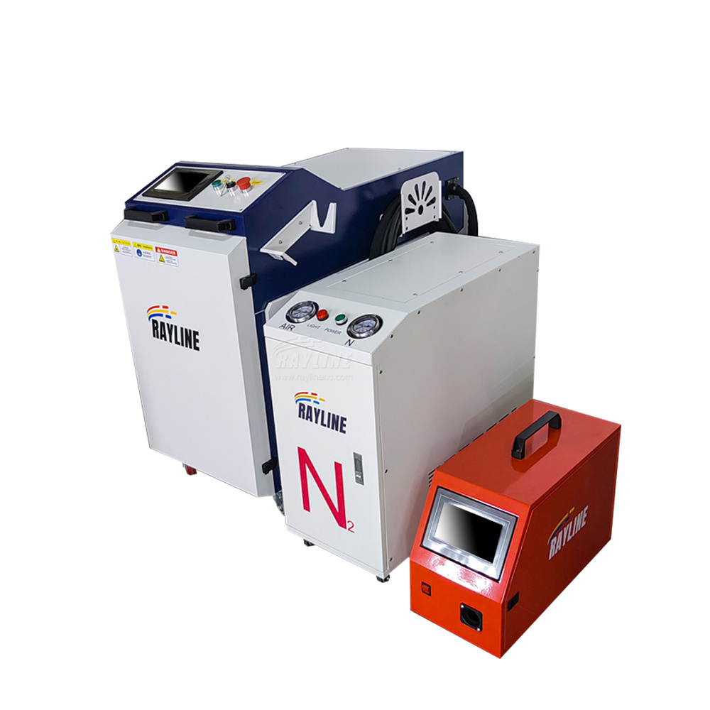 Industrial Laser Welding Machine - เครื่องเชื่อมเลเซอร์แบบมือถือสำหรับงานอุตสาหกรรม พร้อมเครื่องผลิตไนโตรเจน PSA และเครื่องทำน้ำเย็นในตัว สำหรับเชื่อมแผ่นโลหะ -