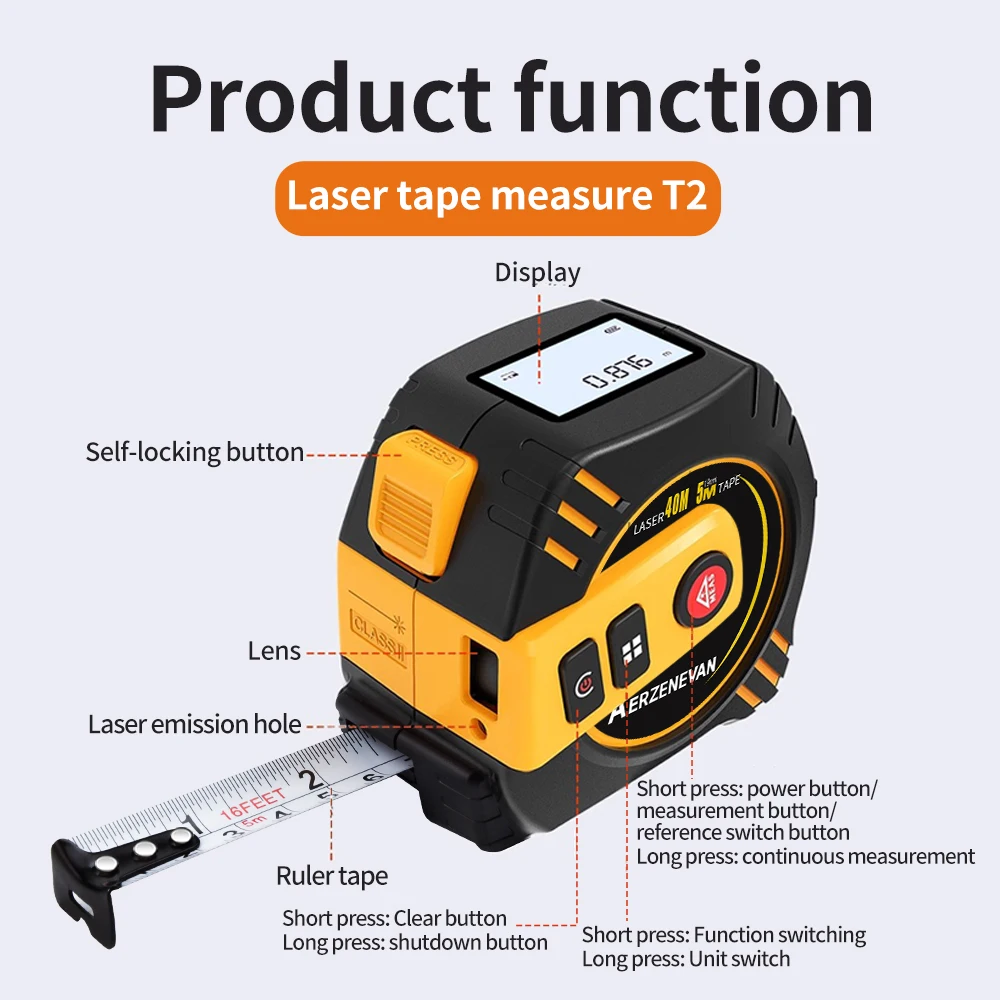 เครื่องวัดระยะเลเซอร์ 80 ม. เท - Industrial Laser Rangefinder บทวิจารณ์และราคา