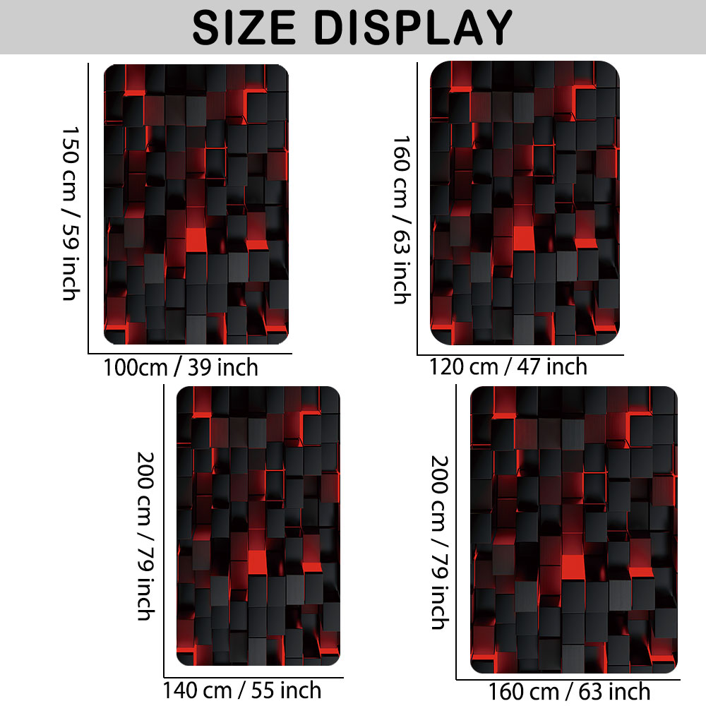 พรมปูพื้นซิลิโคน 3D สีแดงดำ 1  - Industrial Visual บทวิจารณ์และราคา